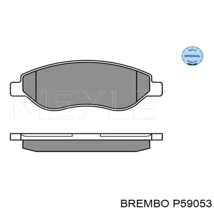 P59053 Brembo Колодки передние