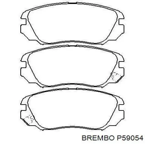 Купить P59054 Brembo Колодки тормозные