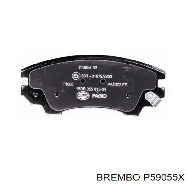 Купить P59055X Brembo Колодки тормозные