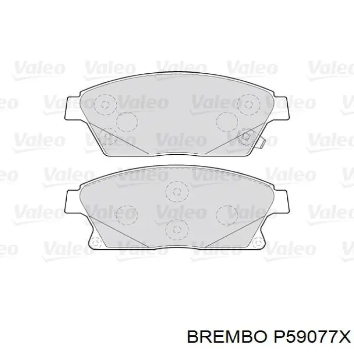 Купить P59077X Brembo Колодки тормозные