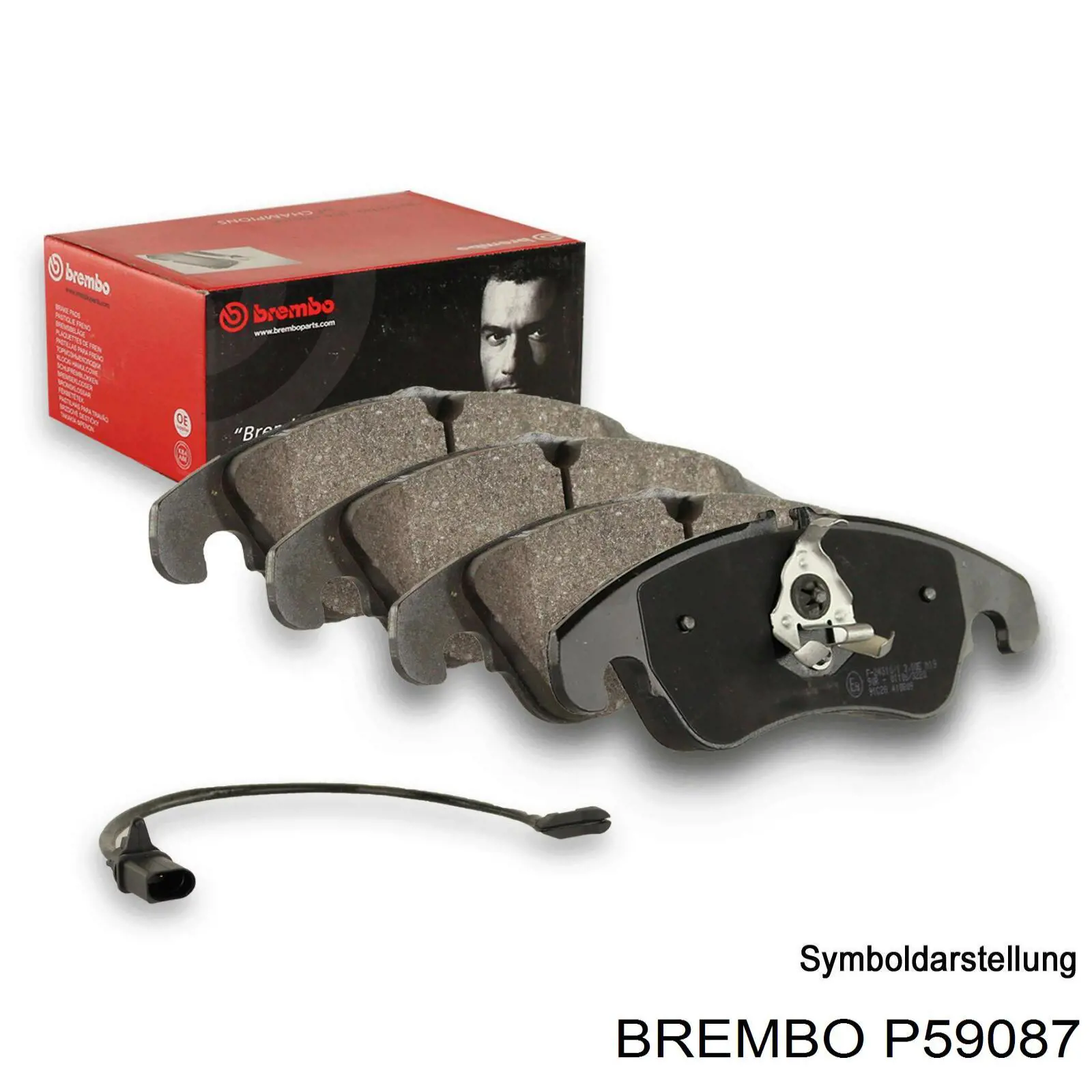 Купить P59087 Brembo Колодки тормозные задние, дисковые