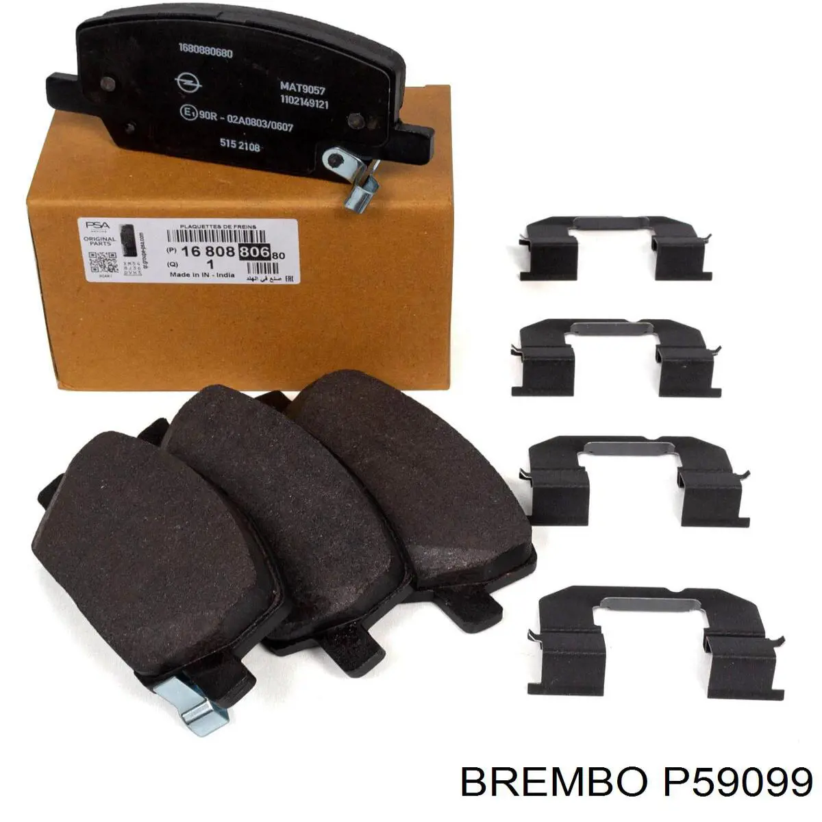 Купить P59099 Brembo Колодки тормозные задние, дисковые
