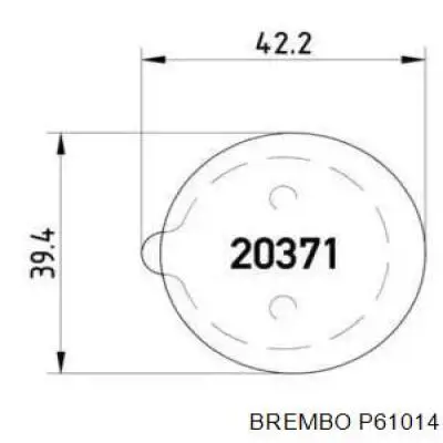 Задние тормозные колодки P61014 Brembo