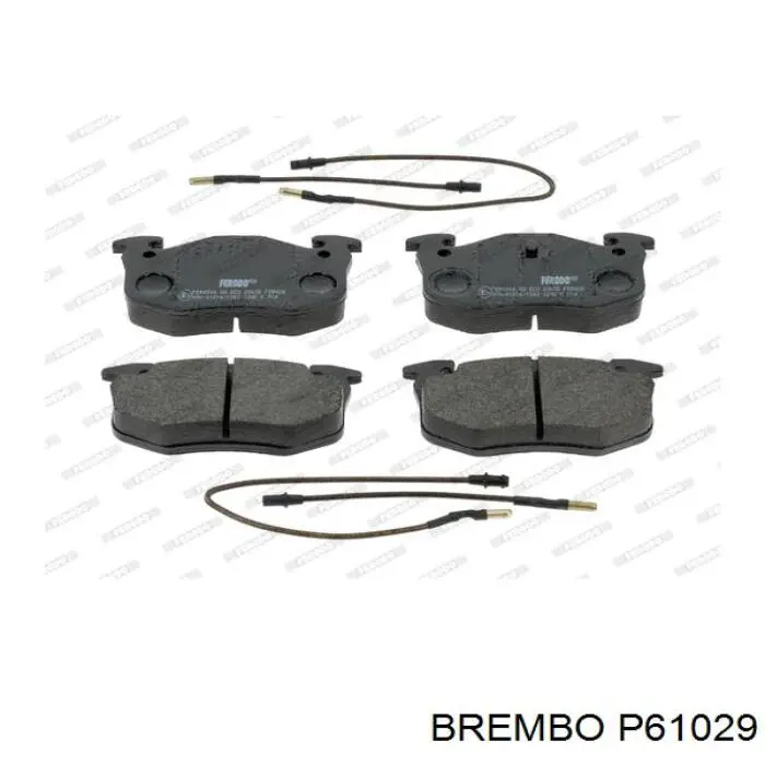 Pastillas de freno delanteras P61029 Brembo