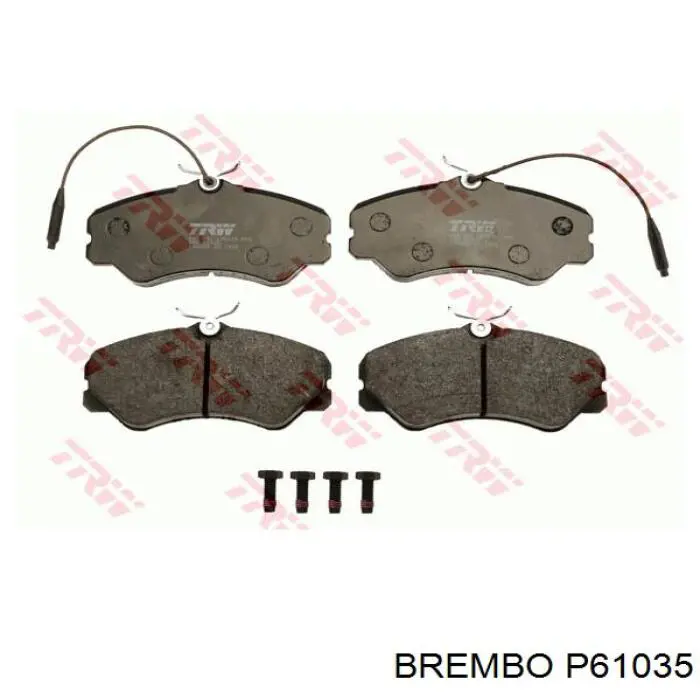 Pastillas de freno delanteras P61035 Brembo