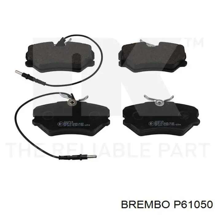 P61050 Brembo передние тормозные колодки