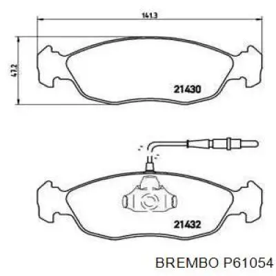 Передние тормозные колодки P61054 Brembo