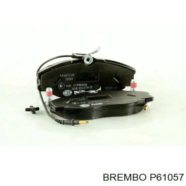 Купить P61057 Brembo Колодки тормозные