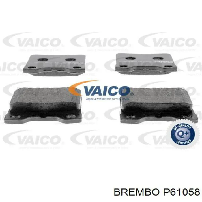 Купить P61058 Brembo Колодки тормозные задние, дисковые