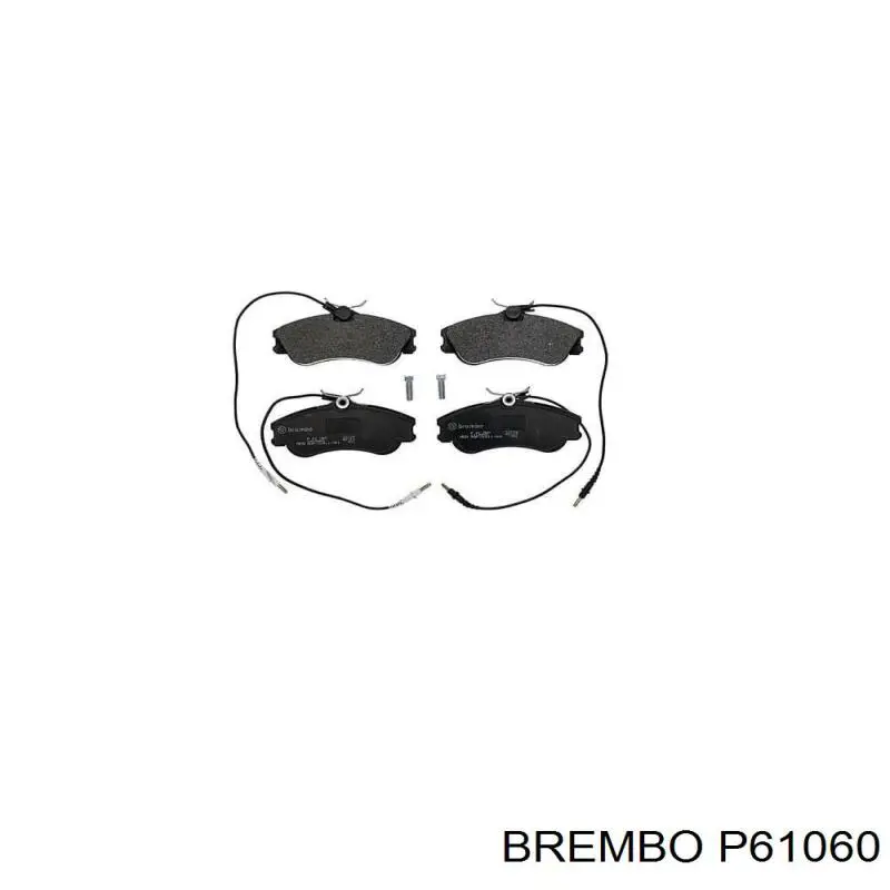 P61060 Brembo Колодки передние