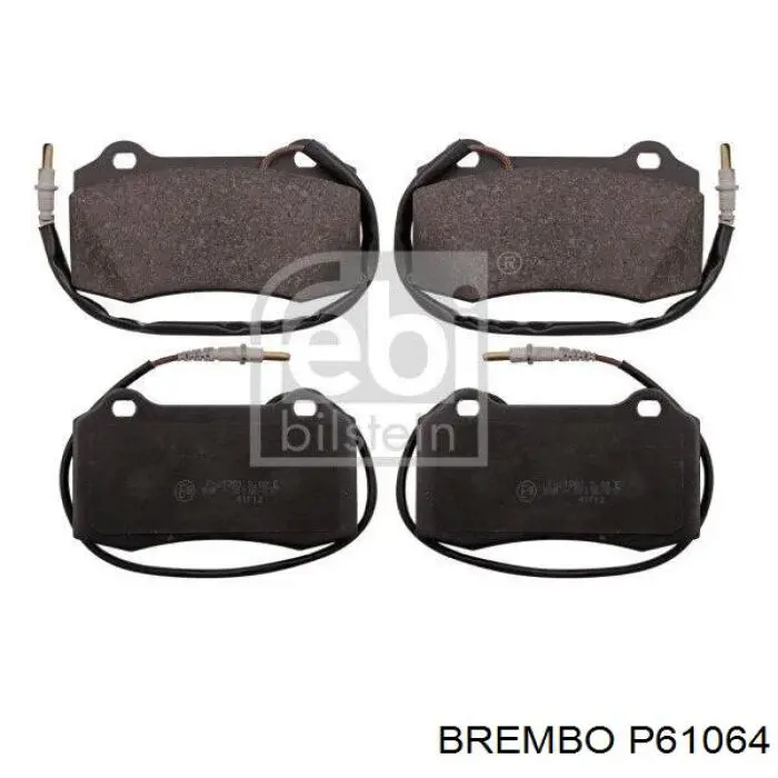 Тормозные колодки Brembo P61064