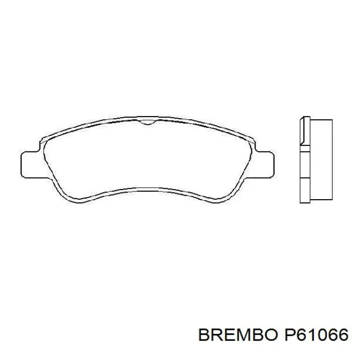 Pastillas de freno delanteras P61066 Brembo