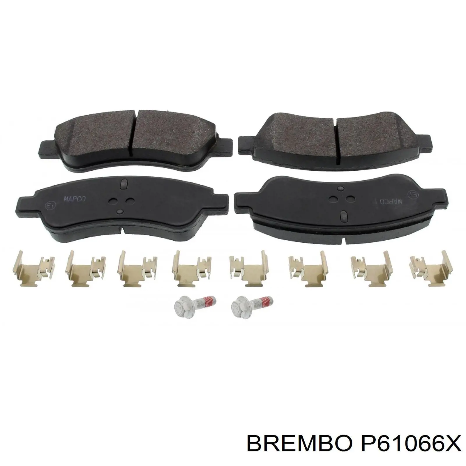 Передние тормозные колодки P61066X Brembo