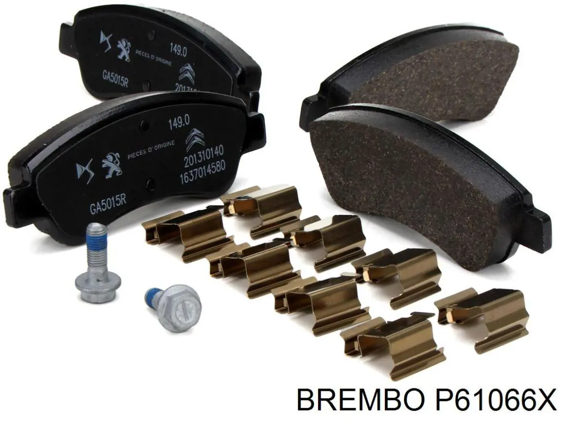 Колодки Brembo P61066X цена, от 31.65 USD