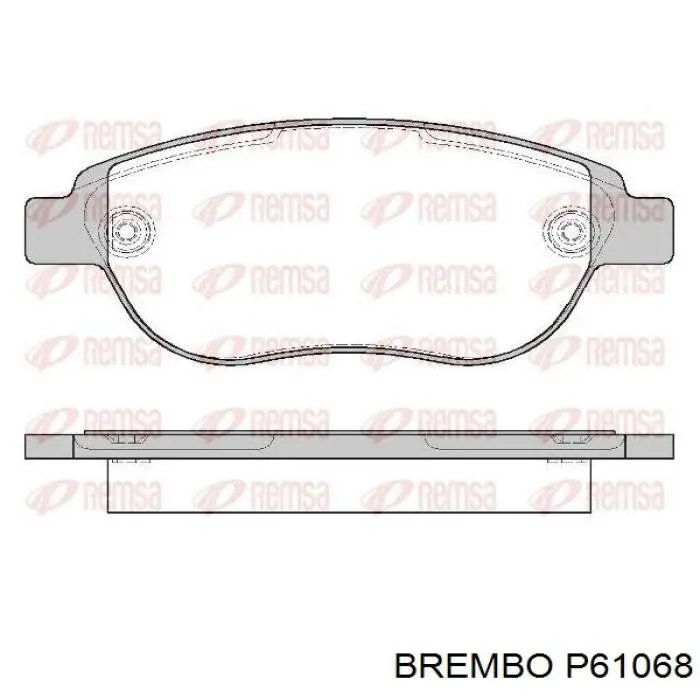 Передние тормозные колодки P61068 Brembo