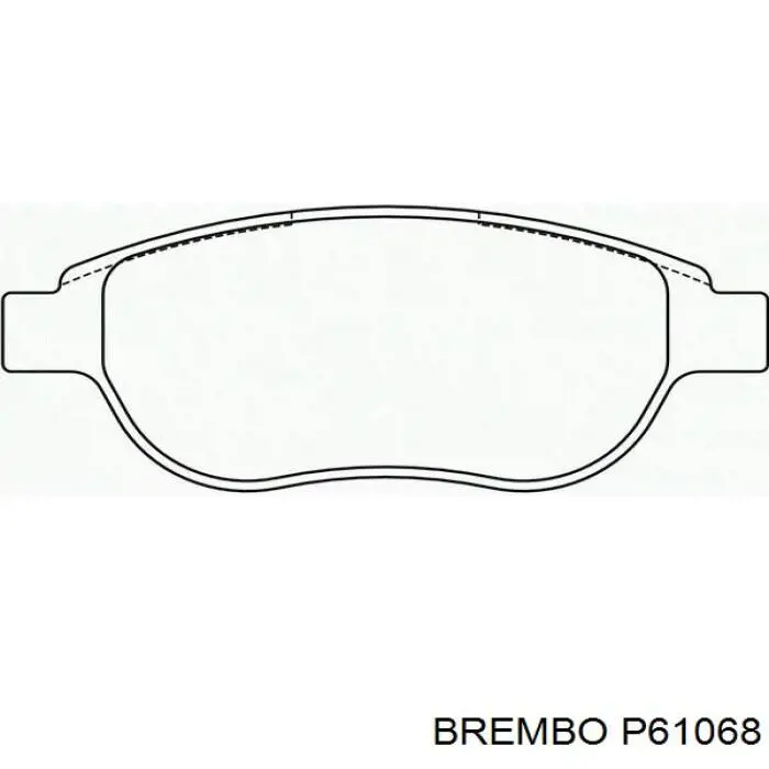 Купить P61068 Brembo Колодки тормозные