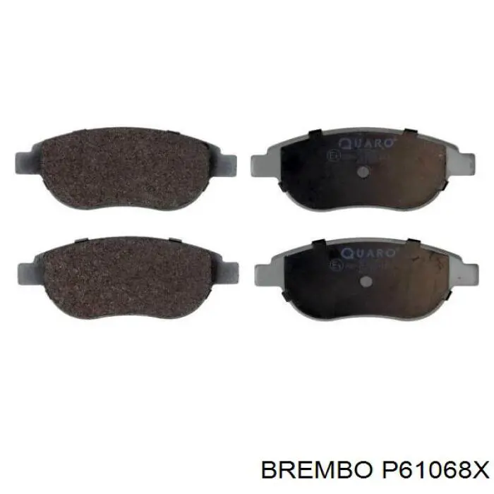 Pastillas de freno delanteras P61068X Brembo