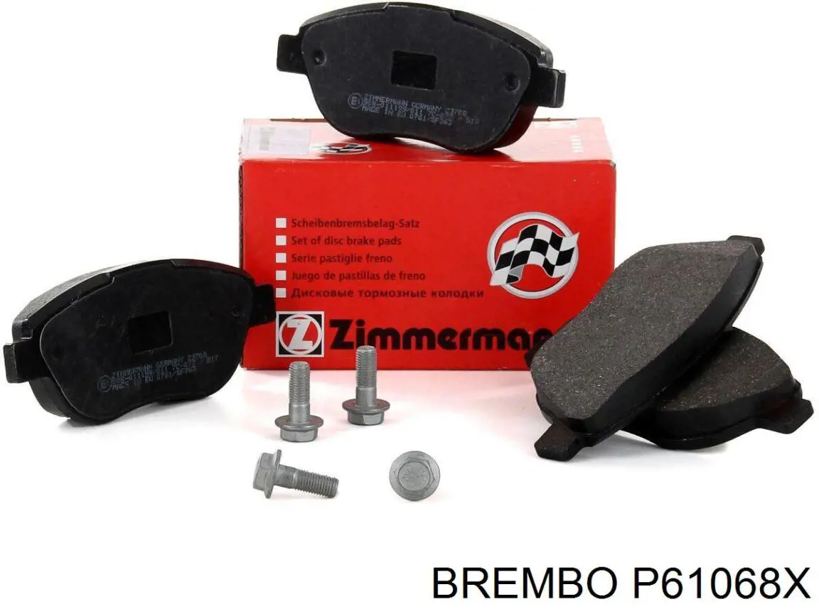 Передние тормозные колодки P61068X Brembo