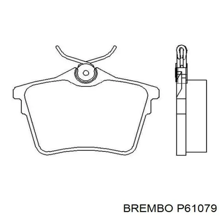 Купить P61079 Brembo Колодки тормозные задние, дисковые