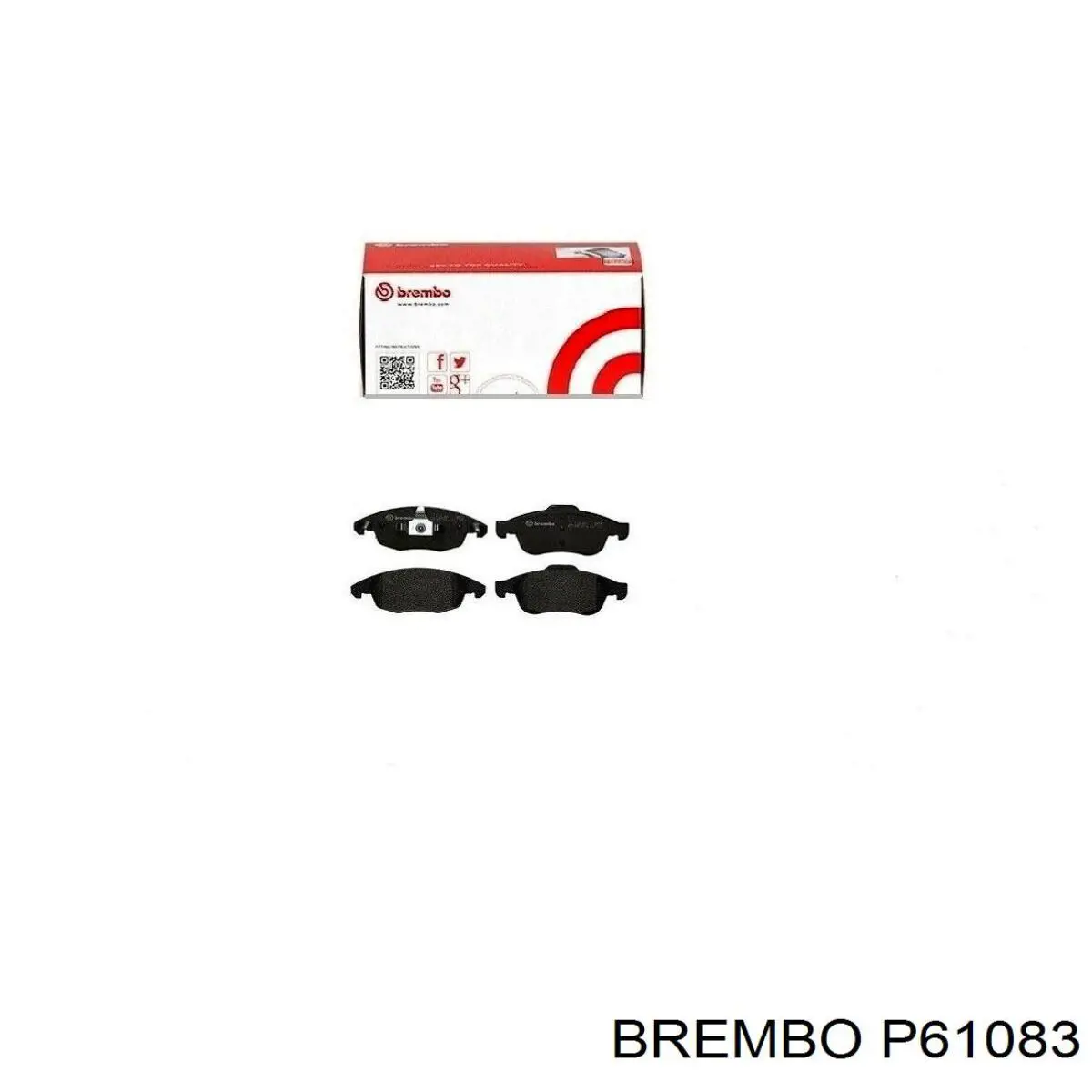 Тормозные колодки Brembo P61083