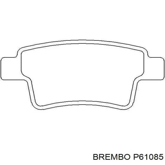 Купить P61085 Brembo Колодки тормозные задние, дисковые