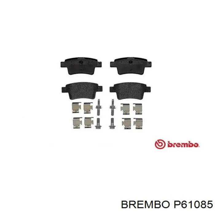 P61085 Brembo задние тормозные колодки