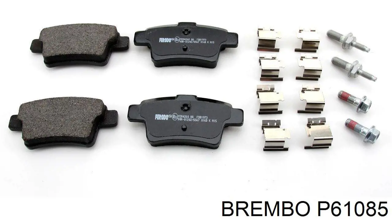 Колодки дисковые  Brembo P61085 цена, от 31.89 USD