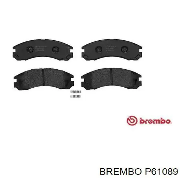 P61089 Brembo колодки тормозные передние дисковые