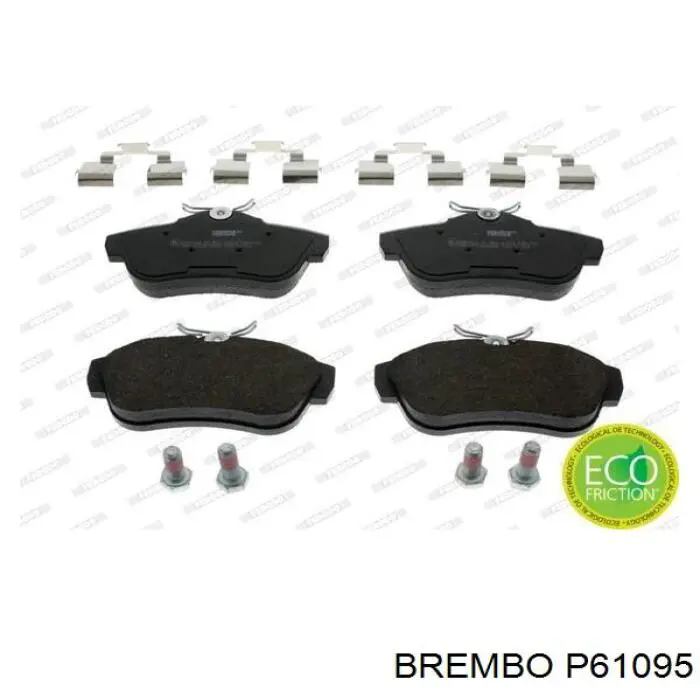 Задние тормозные колодки P61095 Brembo