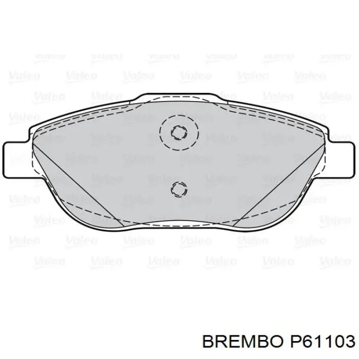 Купить P61103 Brembo Колодки тормозные