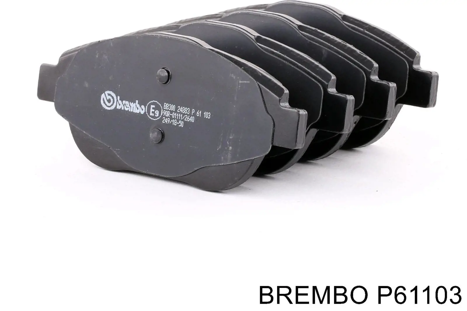 Pastillas de freno delanteras P61103 Brembo