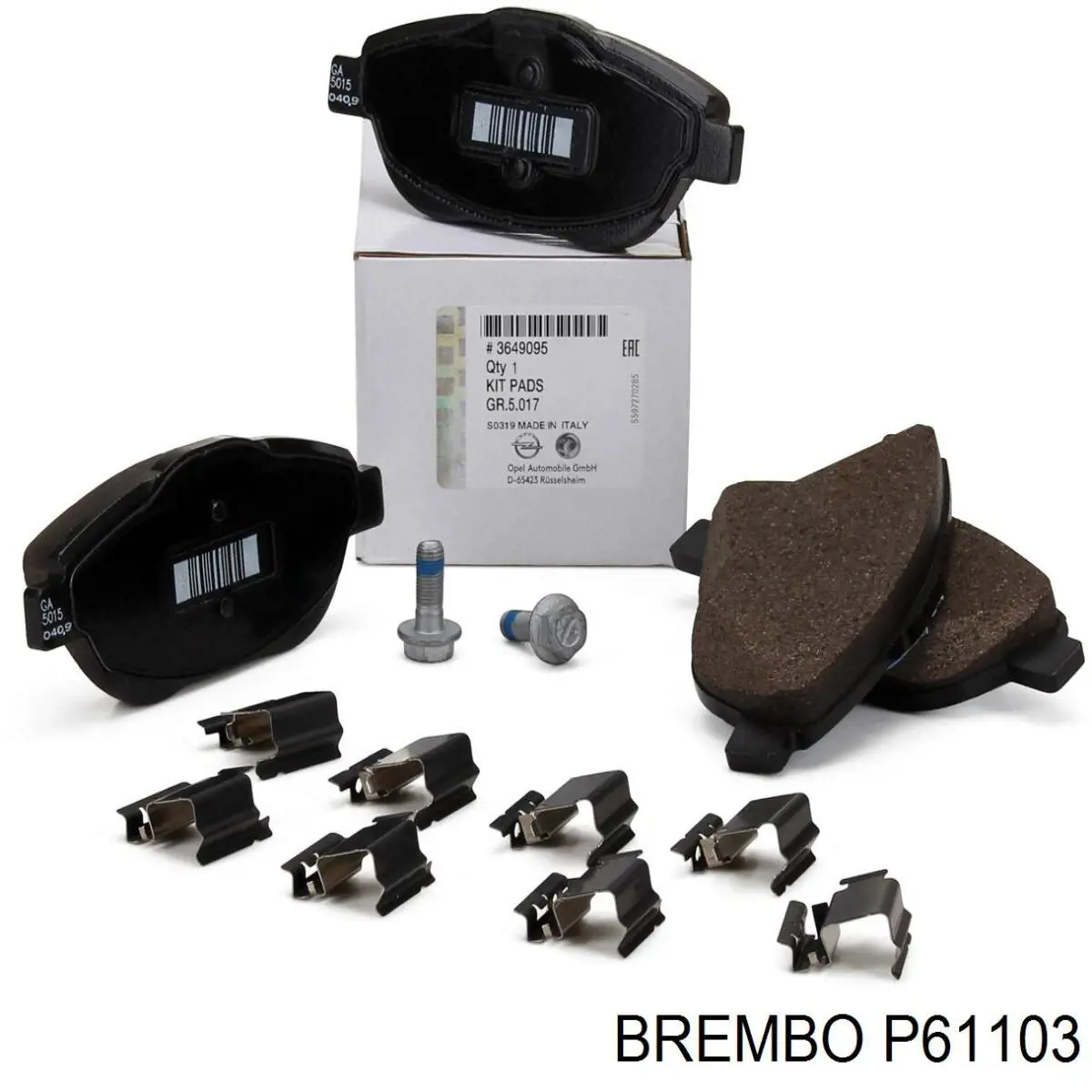 Передние тормозные колодки P61103 Brembo