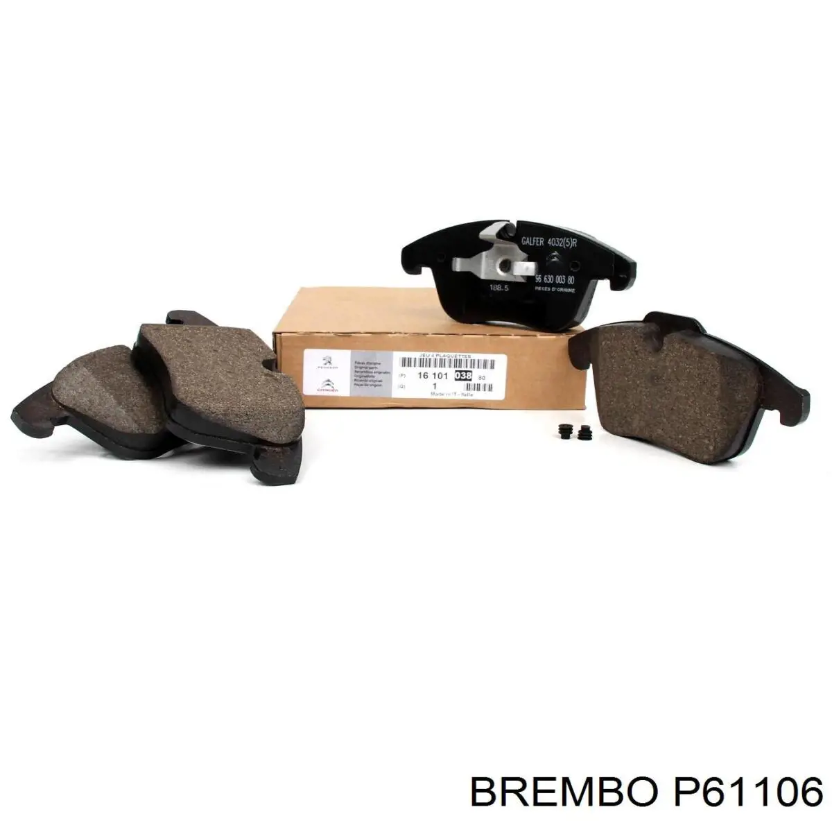 P61106 Brembo Колодки передние