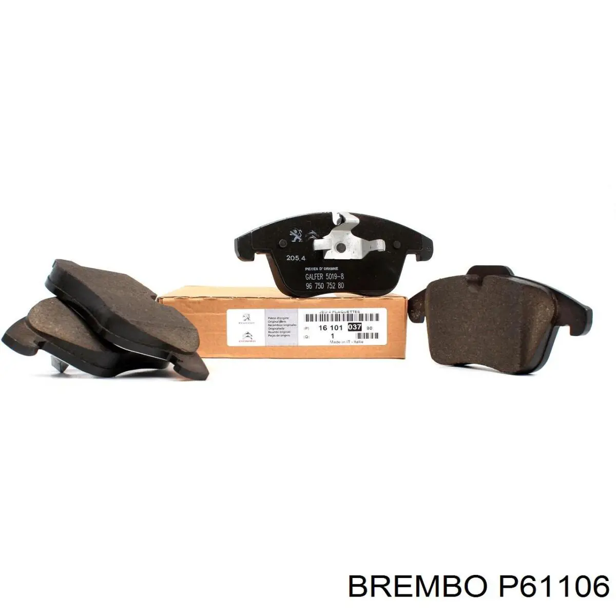 Колодки Brembo P61106 цена, от 39.61 USD