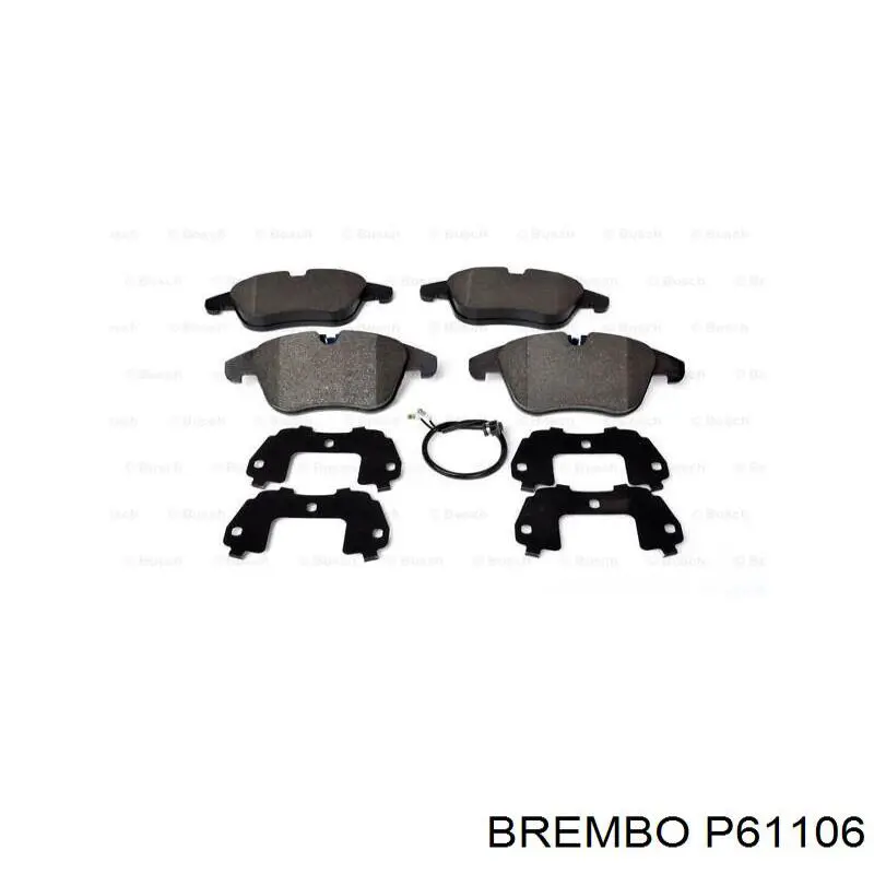 Передние тормозные колодки P61106 Brembo