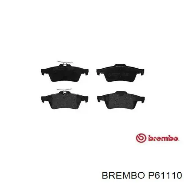 Задние тормозные колодки P61110 Brembo