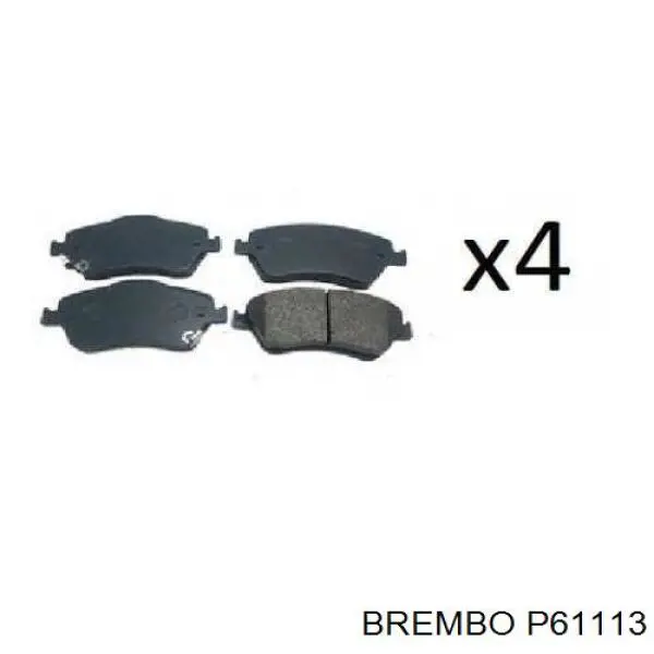 Передние тормозные колодки P61113 Brembo