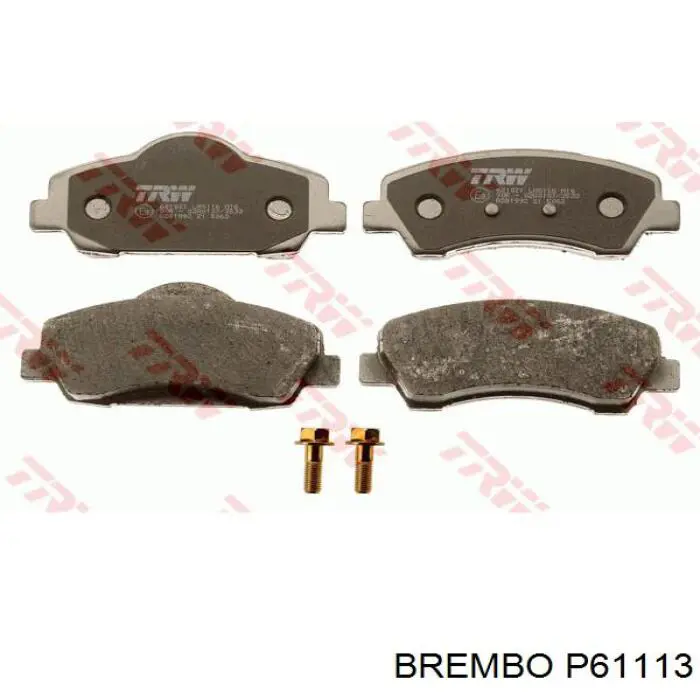 Купить P61113 Brembo Колодки тормозные