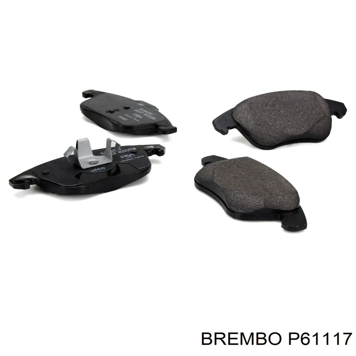 Pastillas de freno delanteras P61117 Brembo
