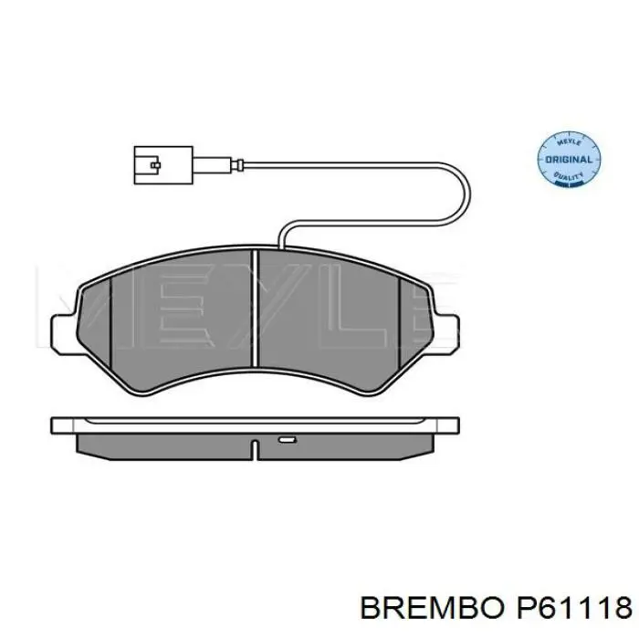 Колодки Brembo P61118 цена, от 60.44 USD