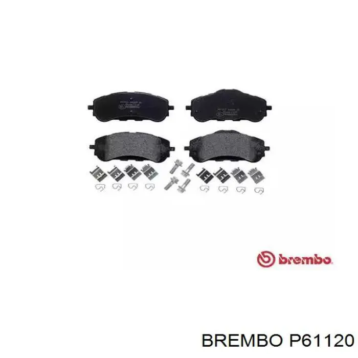 P61120 Brembo sapatas do freio dianteiras de disco