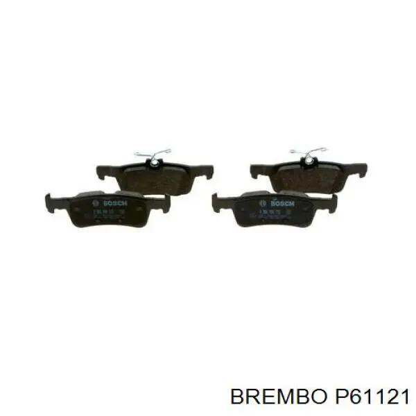 Купить P61121 Brembo Колодки тормозные задние, дисковые
