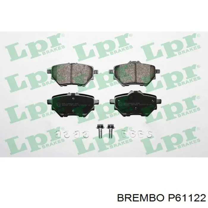 Задние дисковые колодки Brembo P61122