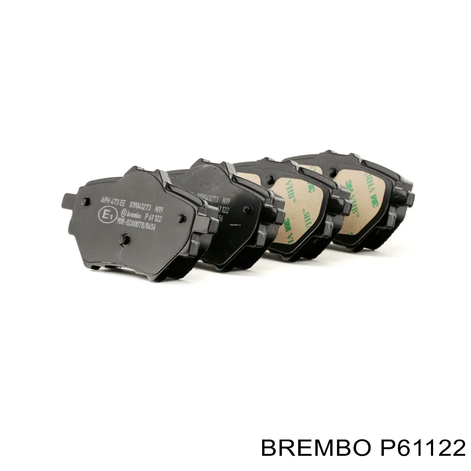 P61122 Brembo задние тормозные колодки