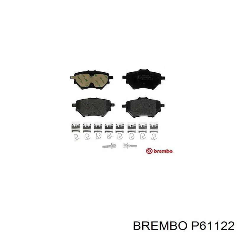 Задние тормозные колодки P61122 Brembo