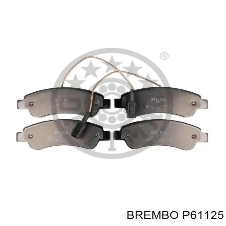 Купить P61125 Brembo Колодки тормозные задние, дисковые