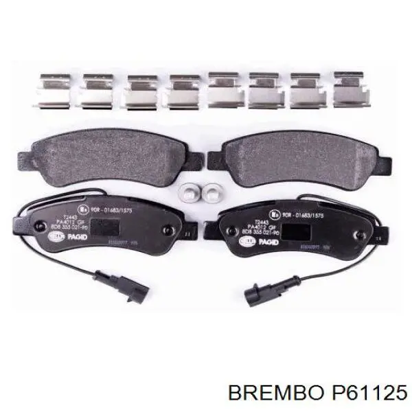 Купить P61125 Brembo Колодки тормозные задние, дисковые