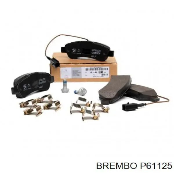 Задние тормозные колодки P61125 Brembo