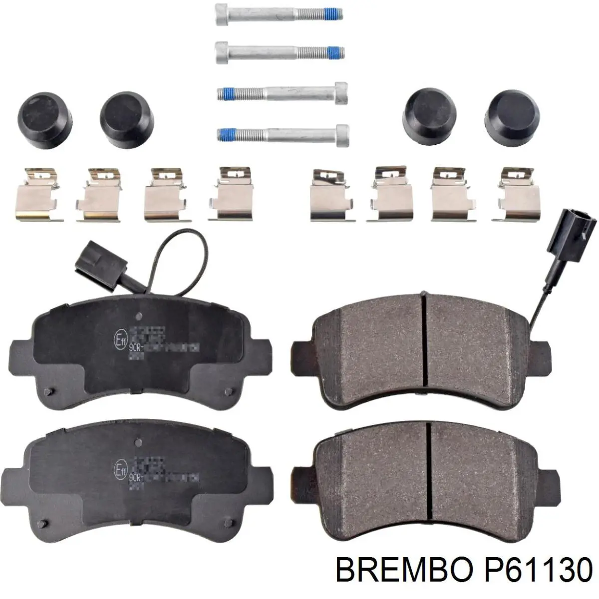 P61130 Brembo колодки тормозные задние дисковые