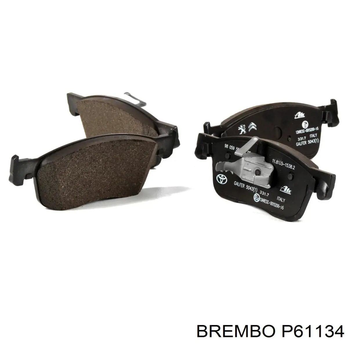 Передние тормозные колодки P61134 Brembo